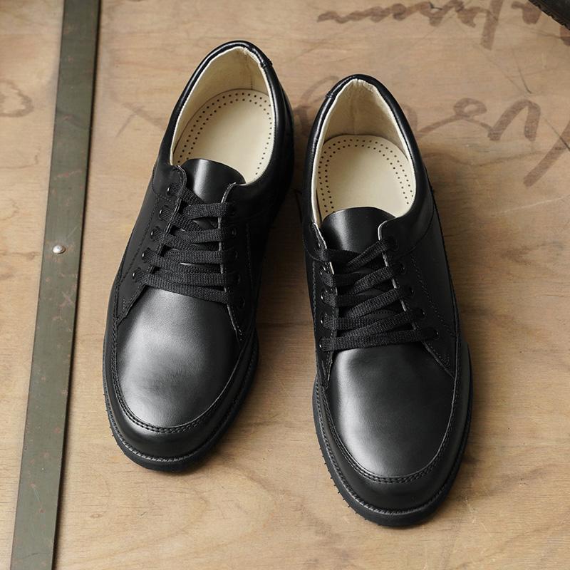 o*a様 新品チェコ軍オフィサーサービスシューズポストマンシューズ28.5cm黒 DEAD STOCK】Czech Army Offcer Shoes チェコ軍 オフィサー