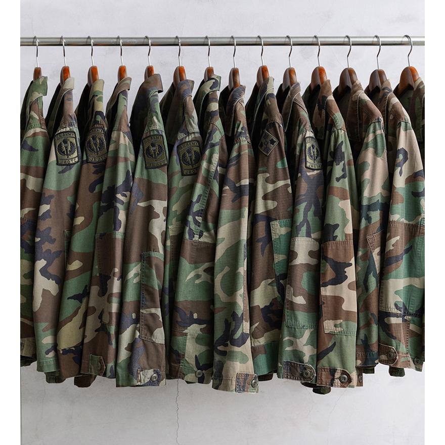 USAミリタリーBDUセット カモー　本物 陸軍　USED ARMY BDU MILITARY 実物 USED 米軍 BDU WOODLAND CAMO ジャケット 中期型