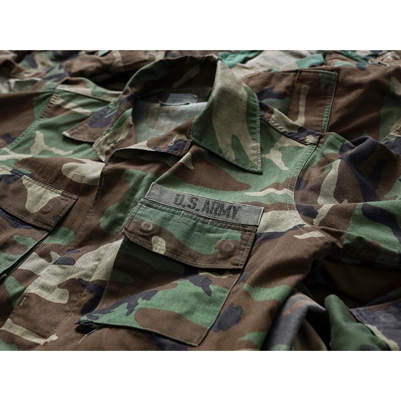 実物 USED 米軍 BDU WOODLAND CAMO ジャケット 中期型 ノンリップ メンズ ミリタリージャケット アウター アメリカ軍 古着 軍モノ【クーポン対象外】【I】｜waiper｜16