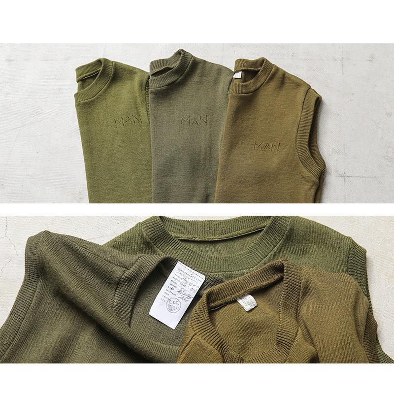 MILITARY 実物 USED ルーマニア軍 クルーネック ウール ニット