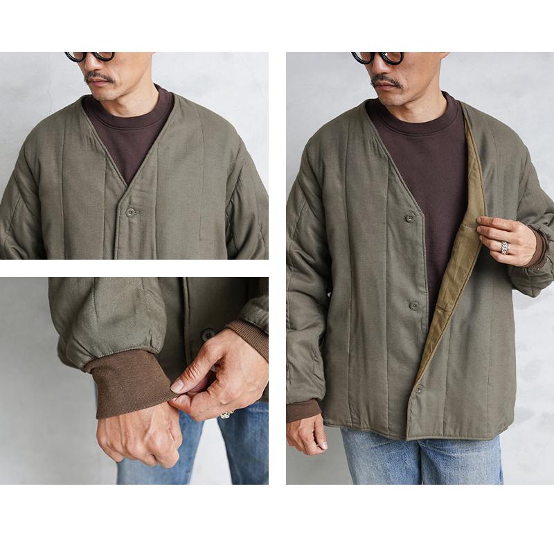 MILITARY（ミリタリー） 実物 USED チェコ軍 M-60 Vネック ライナー