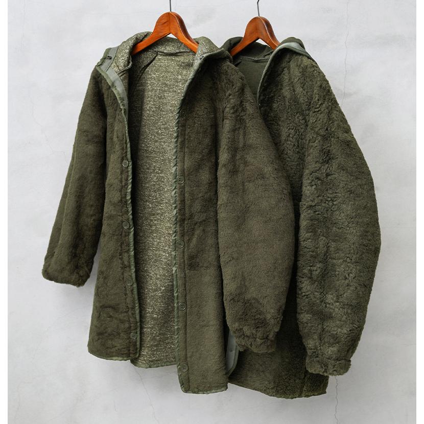 90s F2 ボアコート フランス軍　ビッグサイズ　オリーブグリーン　ミリタリー MILITARY（ミリタリー） 実物 新品 デッドストック フランス軍 F-2