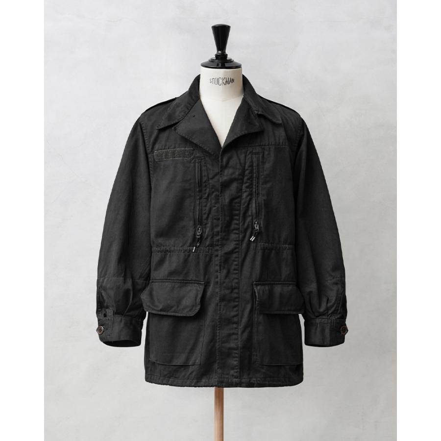 60's フランス軍 パラシュートスモック ブラック 後染め ミリタリー