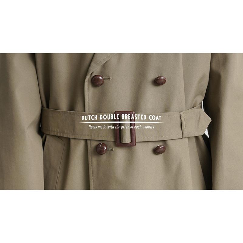 MILITARY 実物 USED オランダ軍 DOUBLE BREASTED トレンチコート MILITARY 実物 USED オランダ軍 DOUBLE BREASTED トレンチコート
