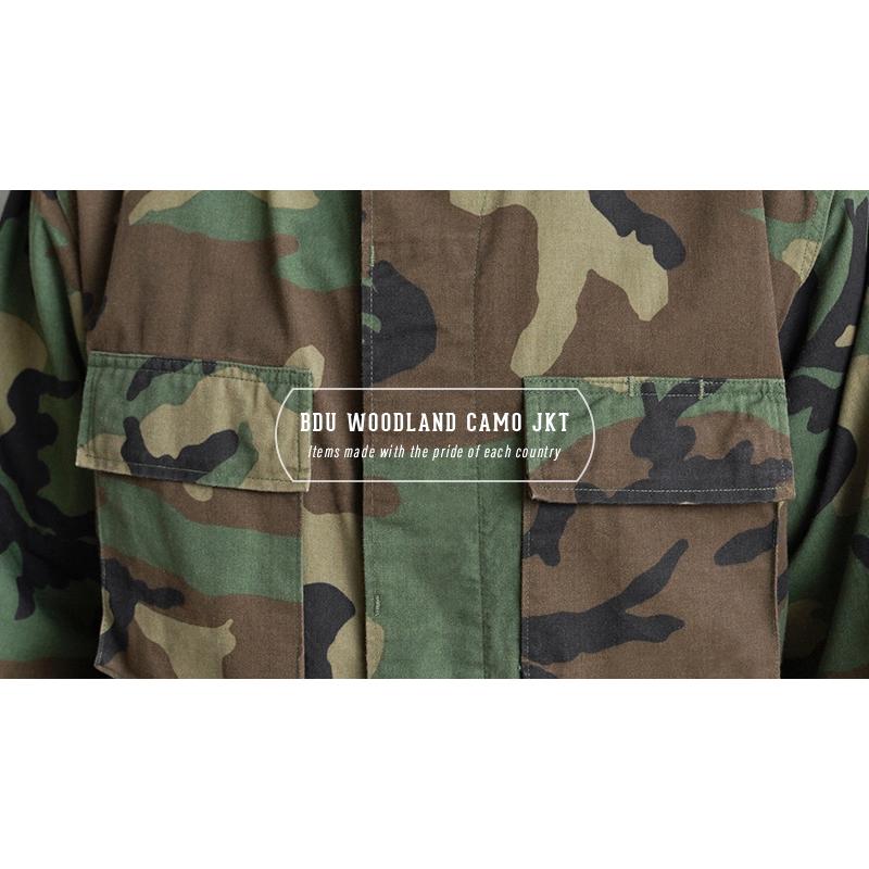 実物 新品 デッドストック 米軍 BDU WOODLAND CAMO ジャケット 中期型