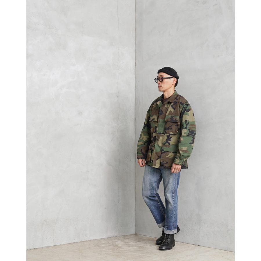 実物 新品 デッドストック 米軍 BDU WOODLAND CAMO ジャケット 中期型