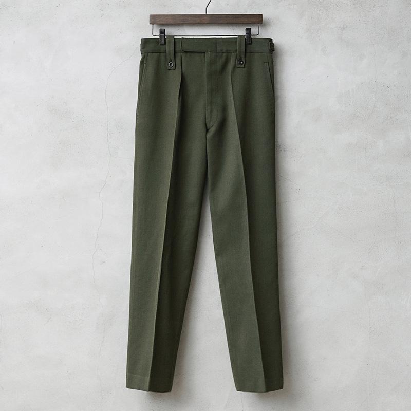 イギリス軍 トラウザー スラックス vintage 軍モノワイドスラックス イギリス軍 トラウザー スラックス vintage 軍モノワイドスラックス