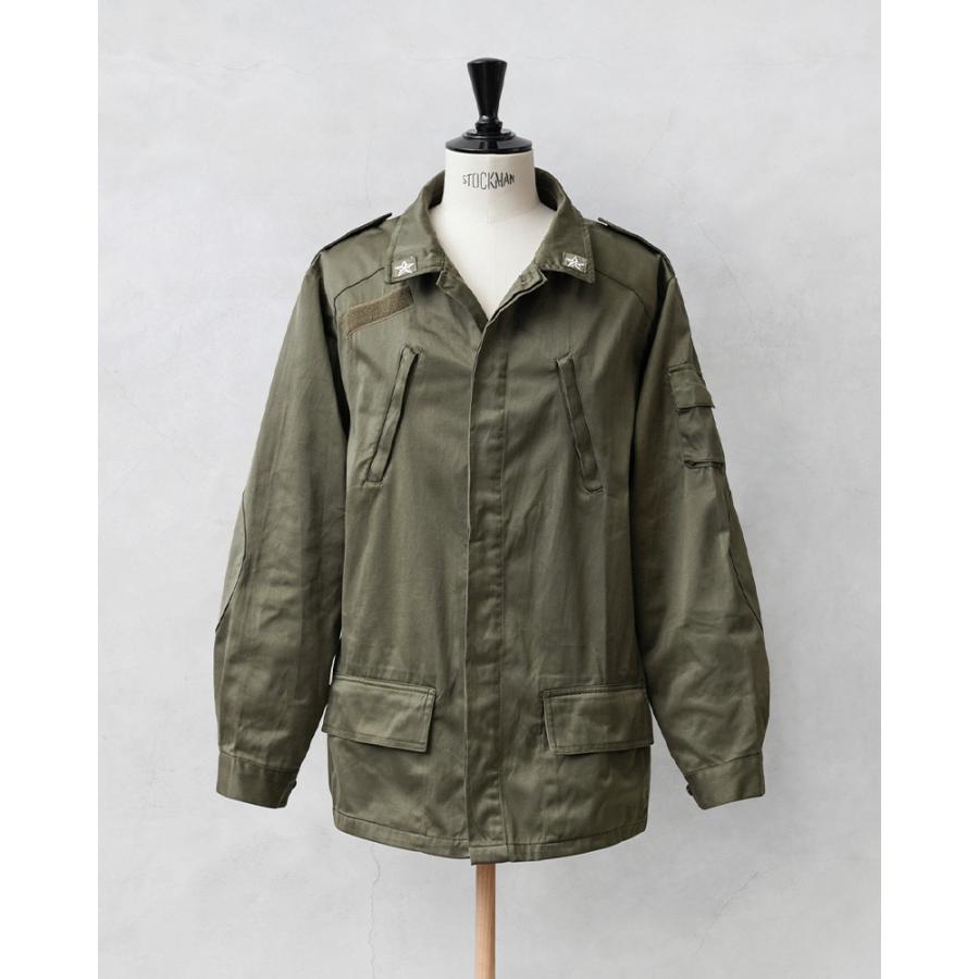 ドイツ軍　フェードグリーン　シャンブレー　ビンテージジャケット MILITARY（ミリタリー） リジェクト 訳あり品 実物 USED イタリア軍