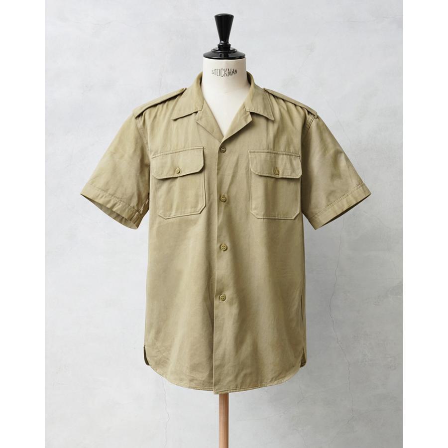 MILITARY 実物 USED ギリシャ軍 ショートスリーブ チノシャツ MILITARY 実物 USED ギリシャ軍 ショートスリーブ チノシャツ