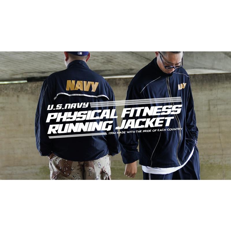 実物 新品 デッドストック 米軍 米海軍 US NAVY Physical Fitness ランニング ジャケット トレーニング アメリカ軍【クーポン対象外】【I】｜waiper｜02