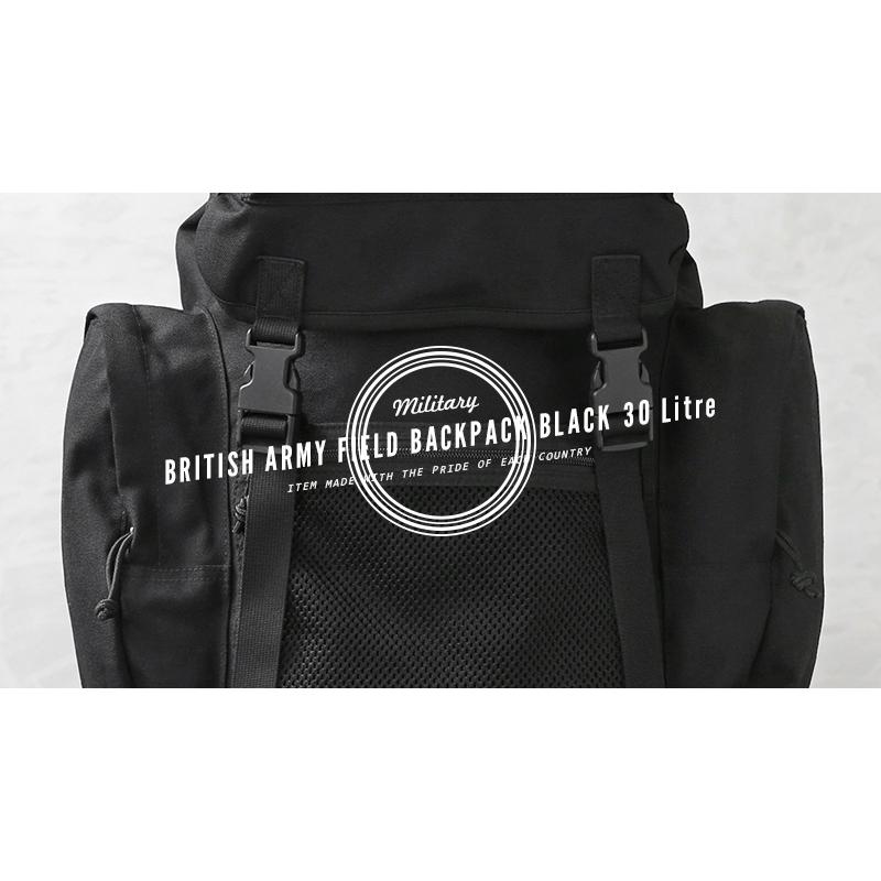 MILITARY 実物 USED イギリス軍 フィールド バックパック BLACK MILITARY 実物 USED イギリス軍 フィールド バックパック BLACK