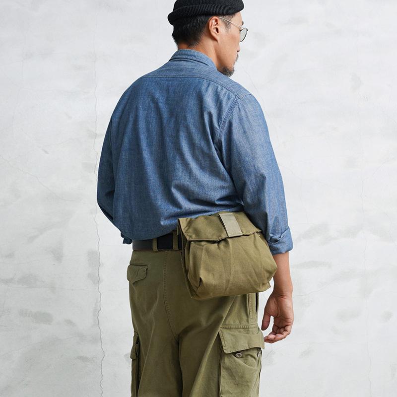 MILITARY 実物 USED 米軍 USMC ガスマスクバッグ ミリタリー