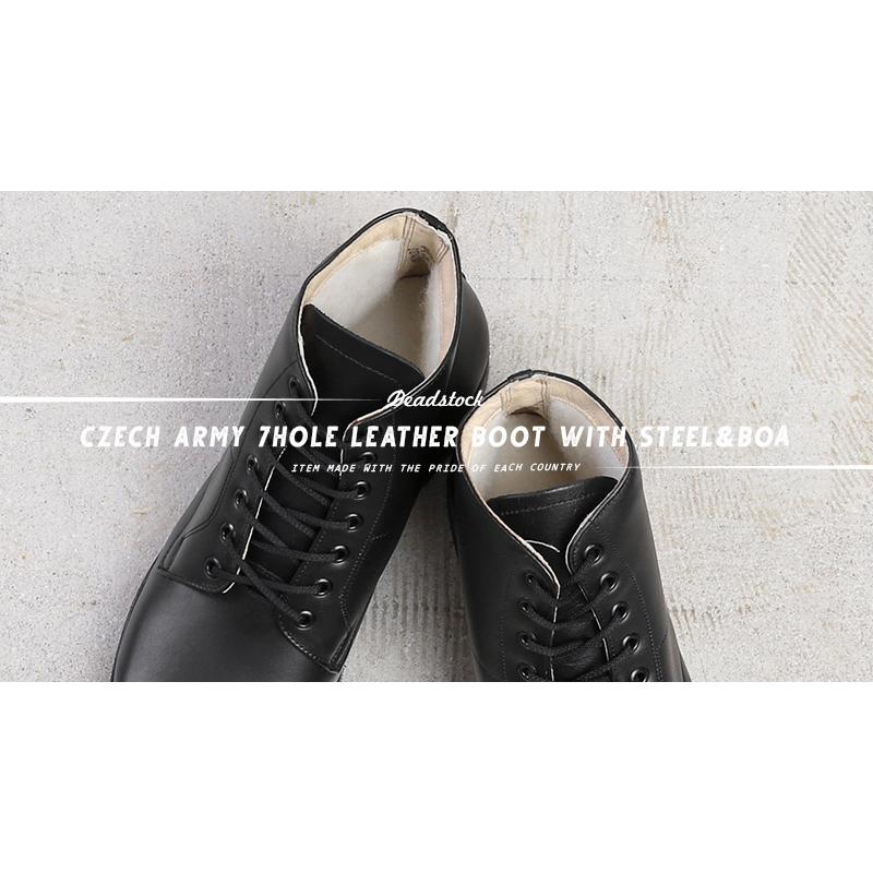 MILITARY 実物 新品 デッドストック チェコ軍 7HOLE レザー MILITARY 実物 新品 デッドストック チェコ軍 7HOLE レザー