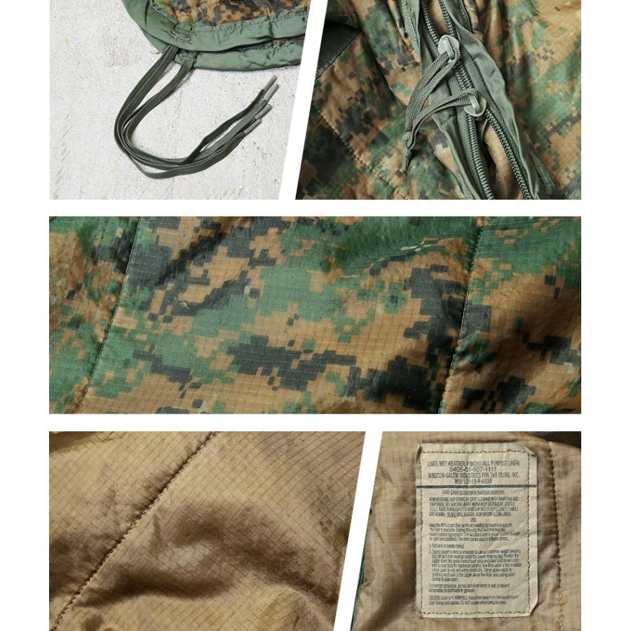 MILITARY 実物 USED 米軍 ZIP付き ポンチョライナー MARPAT MILITARY 実物 USED 米軍 ZIP付き ポンチョライナー MARPAT