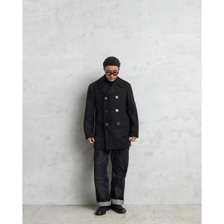 MILITARY 実物 USED 米軍 U.S.NAVY ウール ピーコート BLACK / P MILITARY 実物 USED 米軍 U.S.NAVY ウール ピーコート BLACK / P