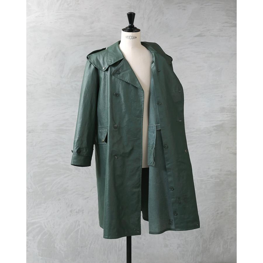 MILITARY（ミリタリー） 実物 USED スイス軍 PVCレザー レインコート