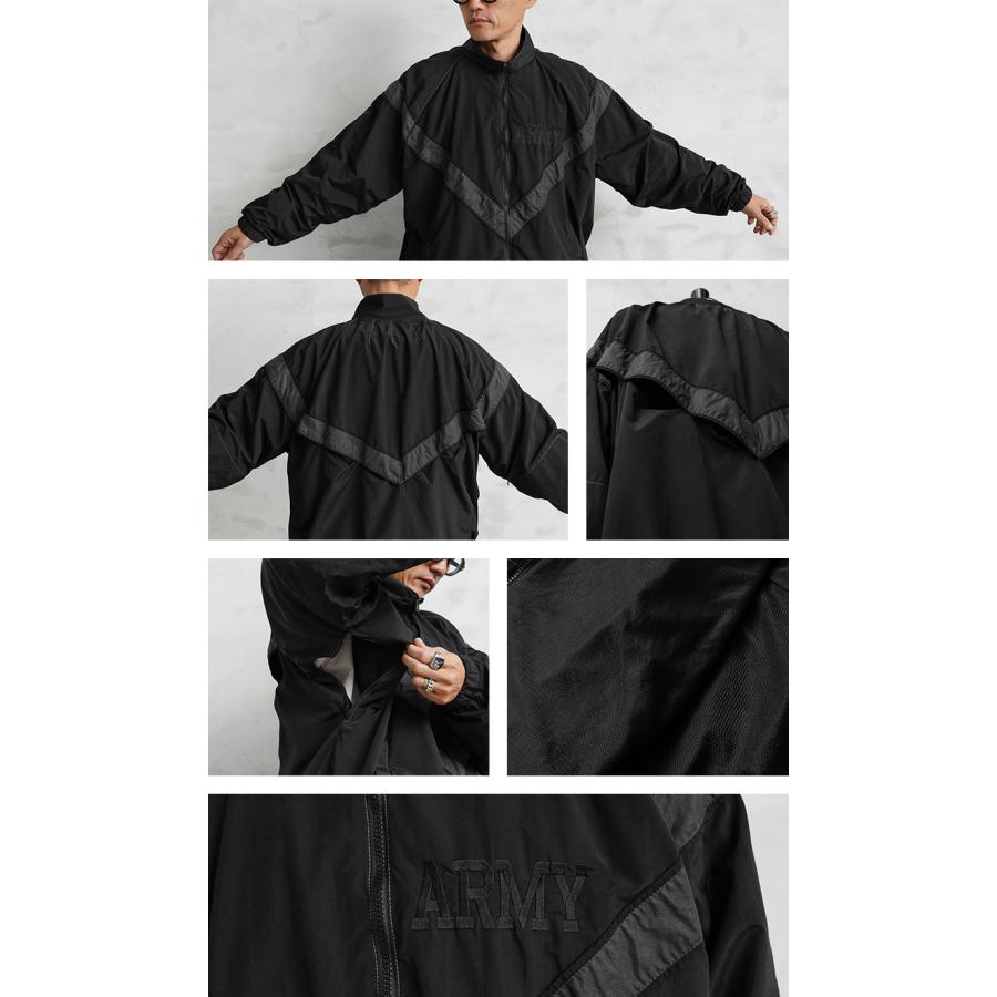 Waiper 米軍実物 IPFU ジャケット 黒染め Blackdye MILITARY 実物 USED 米軍 U.S.ARMY IPFU フィットネスジャケット
