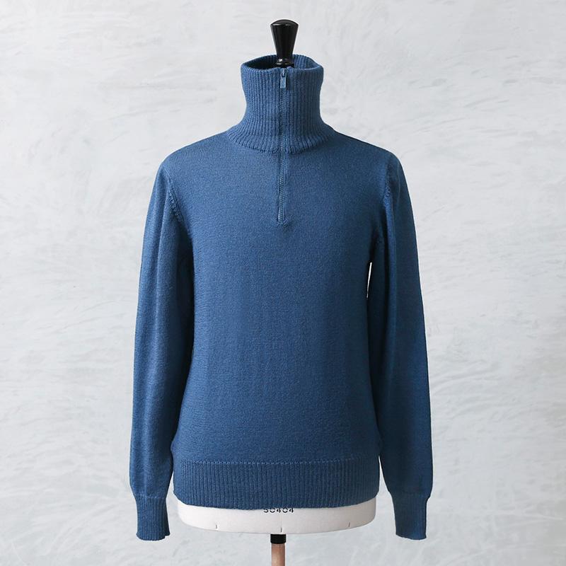 DESCENTE 古着 レトロ スポーツ スキー ハーフジップ ニットセーター