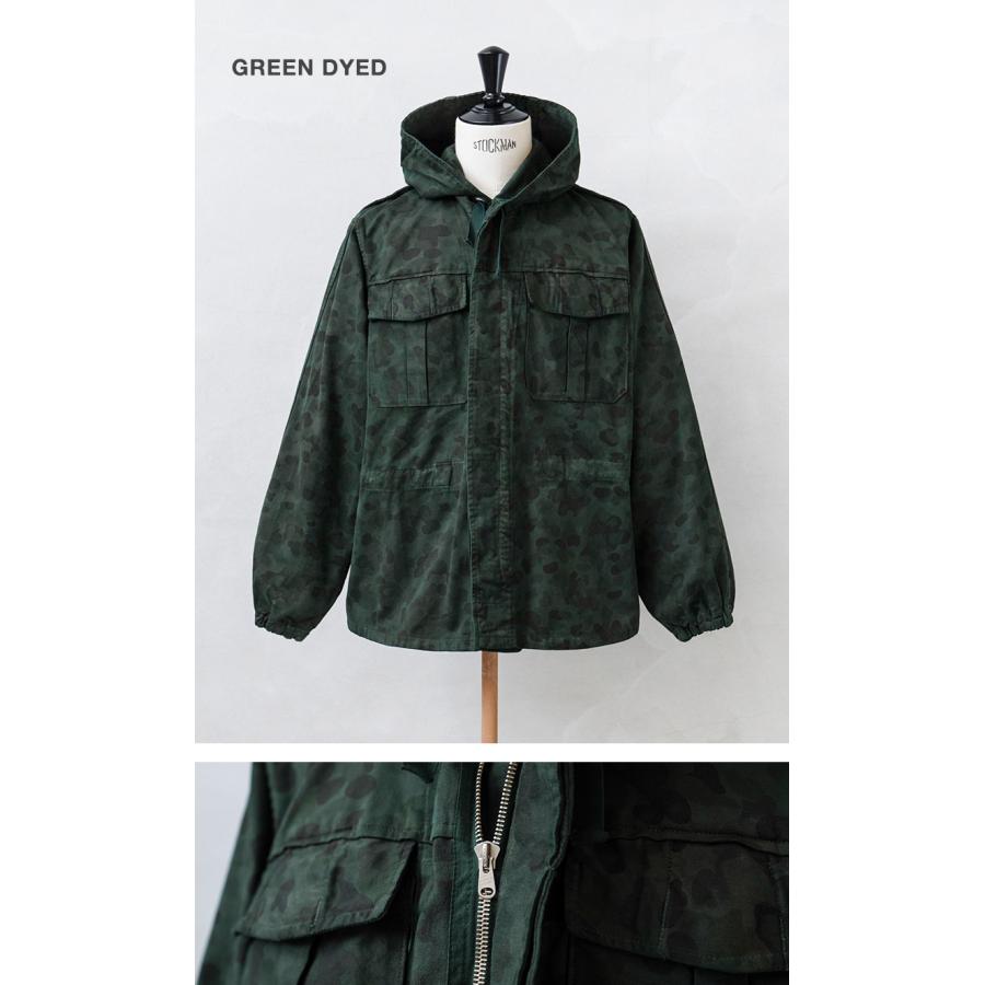 リジェクト 訳あり品 実物 USED オーストリア軍 ピードットカモ スモック パーカー OVER DYED フロントジップ【クーポン対象外】【I】｜waiper｜06