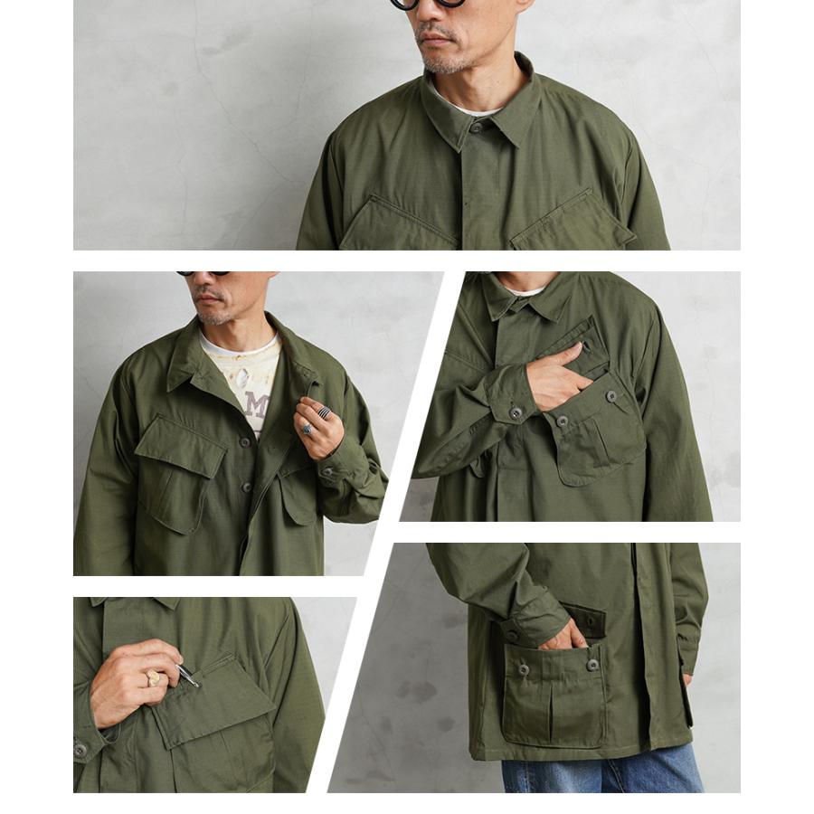 実物 新品 デッドストック 米軍 1969〜70年 ジャングルファティーグ ジャケット【5th】/ JUNGLE FATIGUE JACKET【クーポン対象外】【I】の画像