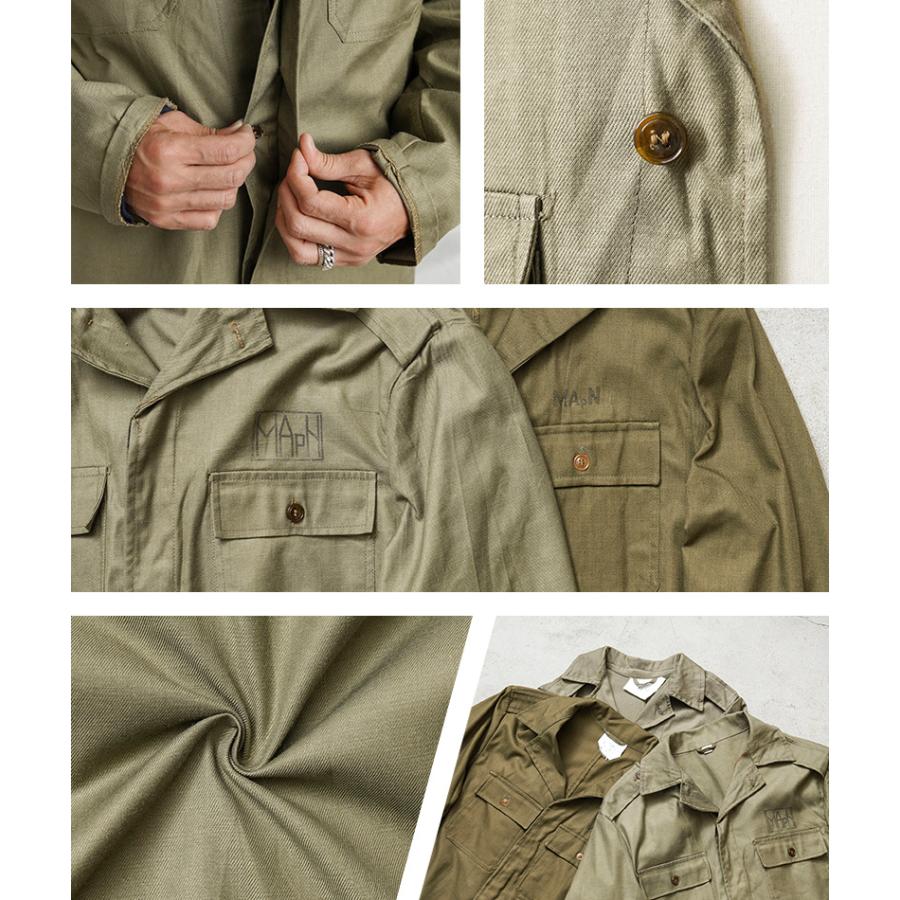 30s 40s フランス軍 M35 ミリタリーシャツ ワークシャツ プルオーバー FRENCH ARMY フランス軍 40年代 M35 プルオーバーシャツ