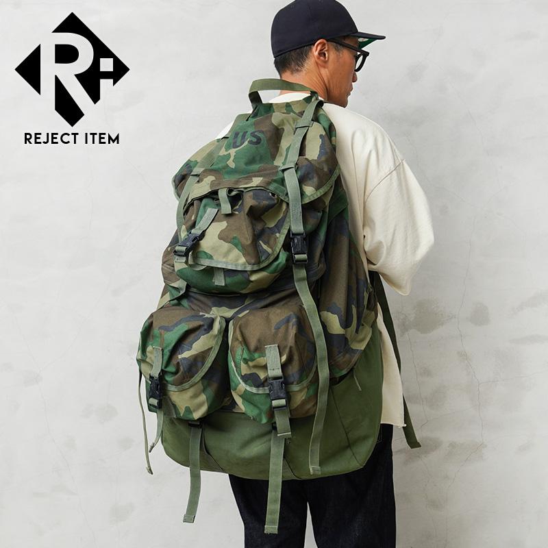 リジェクト 訳あり品 実物 USED 米軍 MCCEB EQUIPMENT バックパック ウッドランド迷彩【Cx】【I】 MILITARY（ミリタリー） リジェクト 訳あり品 実物 USED 米軍 MCCEB