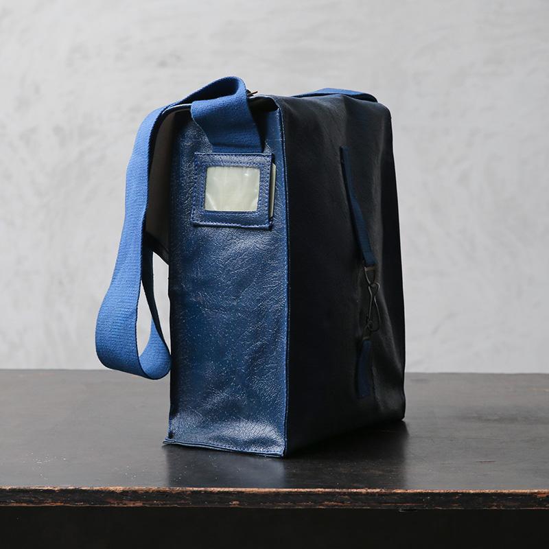 MILITARY 実物 USED ルーマニア軍 M74 ガスマスクバッグ BLUE