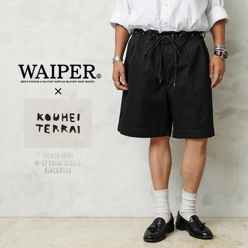 WAIPER.inc 実物 フランス軍 M-52 チノショートパンツ WAIPER.inc 実物 フランス軍 M-52 チノショートパンツ