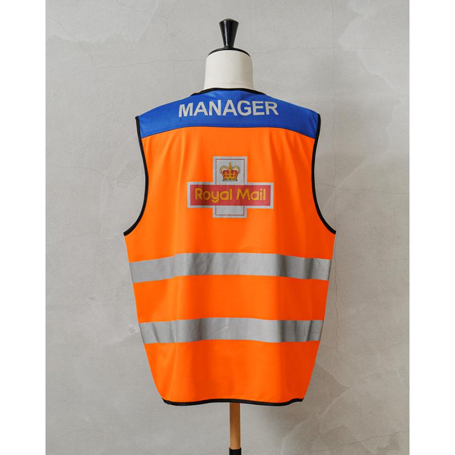 UK イギリス郵便局員　ロイヤルメール　リフレクター　L相当　オレンジ　美品 UK イギリス郵便局員 ロイヤルメール リフレクター L相当 オレンジ 美