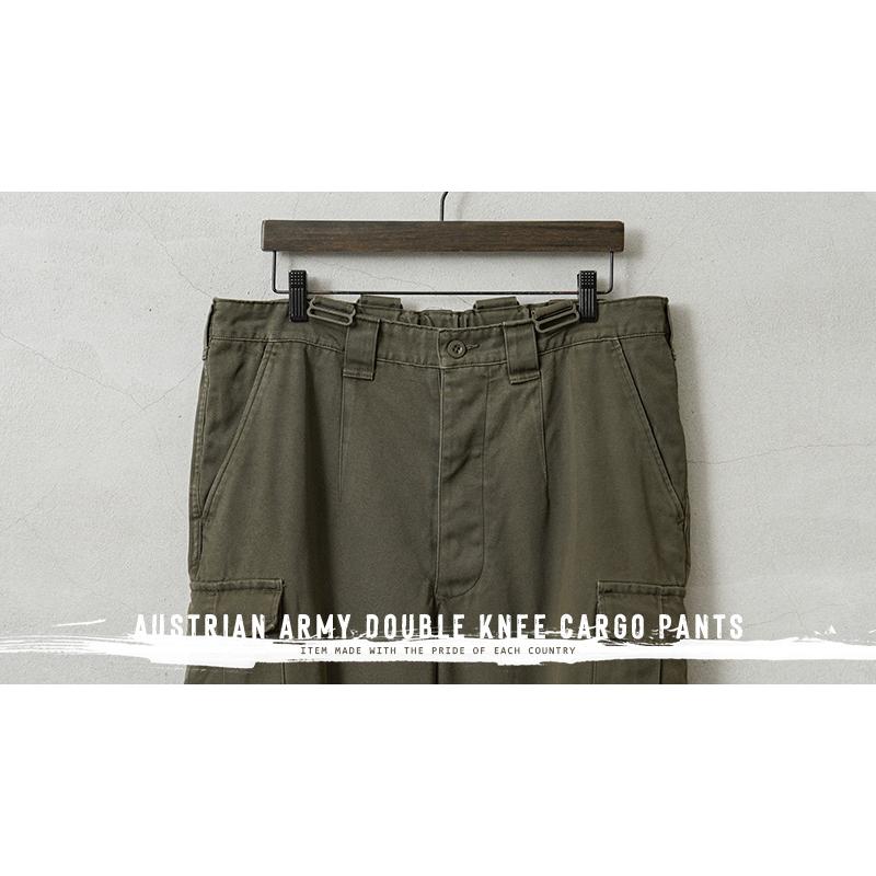 MILITARY 実物 USED オーストリア軍 ダブルニー カーゴパンツ