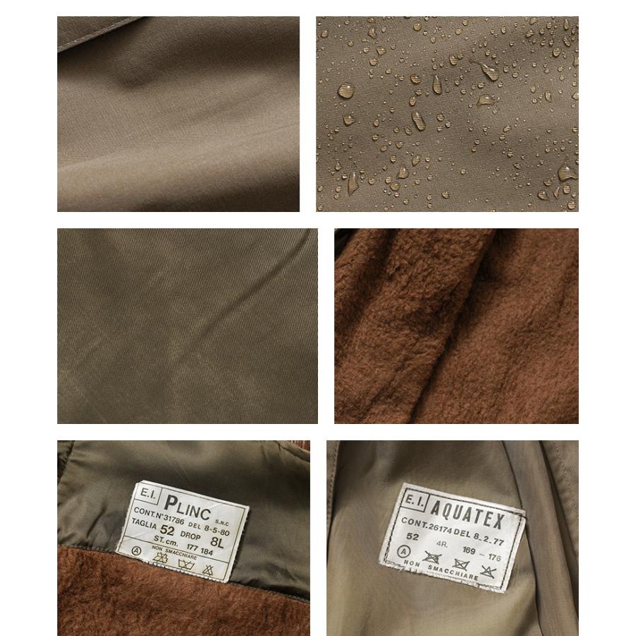 MILITARY 実物 USED イタリア軍 E.I. トレンチコート カーキ MILITARY 実物 USED イタリア軍 E.I. トレンチコート カーキ