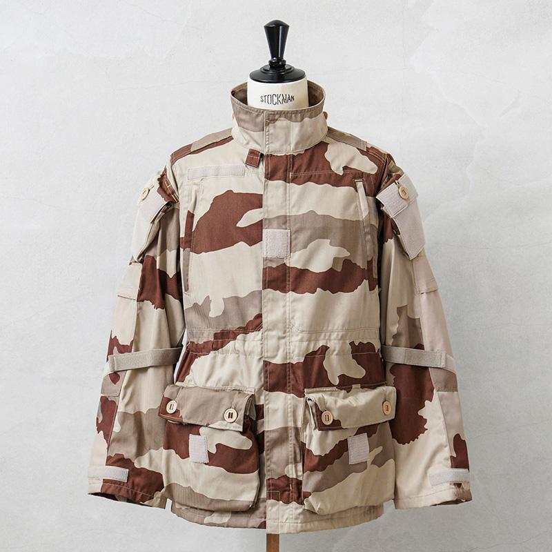 実物 新品 デッドストック フランス軍 FELIN T4 S1 ヘリンボーンツイル コンバットジャケット デザートCCEカモ【フードなし】【Cx】【I】 MILITARY（ミリタリー） 実物 新品 デッドストック フランス軍 FELIN