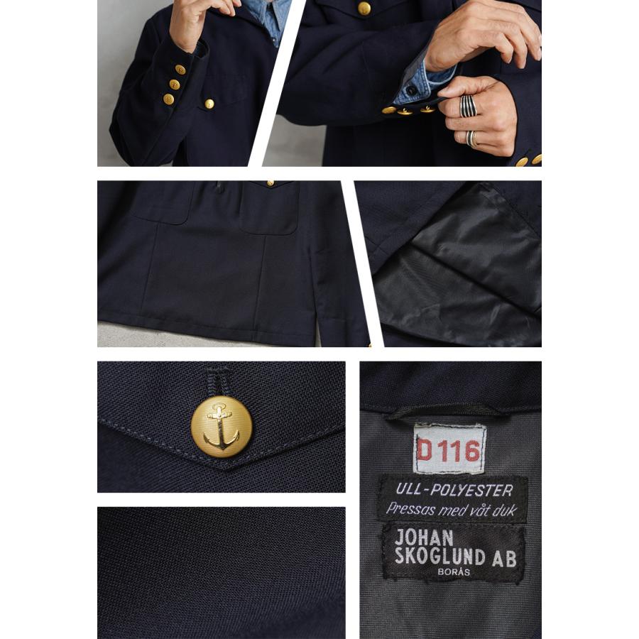 MILITARY 実物 USED スウェーデン海軍 ギャバジン セーラー MILITARY 実物 USED スウェーデン海軍 ギャバジン セーラー
