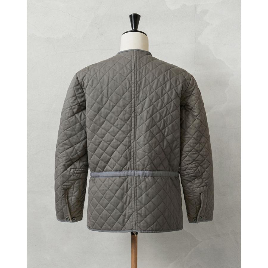 Burton グレー キルティングジャケット MILITARY（ミリタリー） 実物 USED オーストリア軍 HBT キルティング