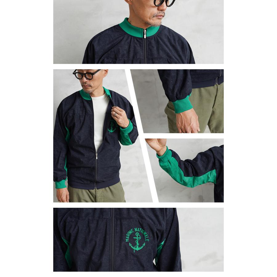 ☆美品 実物フランス海軍リメイク 別珍 トレーニングジップジャケット MILITARY WAIPER.inc 実物 新品 デッドストック フランス海軍