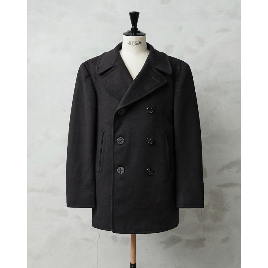 未使用有名英国ブランド 濃紺 ミリタリー ピーコート Pコート 【50】マロリー 未使用有名英国ブランド 濃紺 ミリタリー ピーコート Pコート