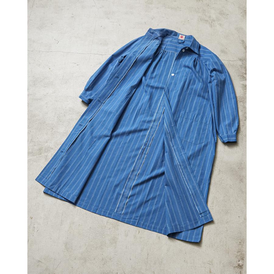 60s/デッドストック/スウェーデン軍 ブルーストライプ ホスピタルコート/XL MILITARY 実物 新品 デッドストック スウェーデン軍 60's ブルー