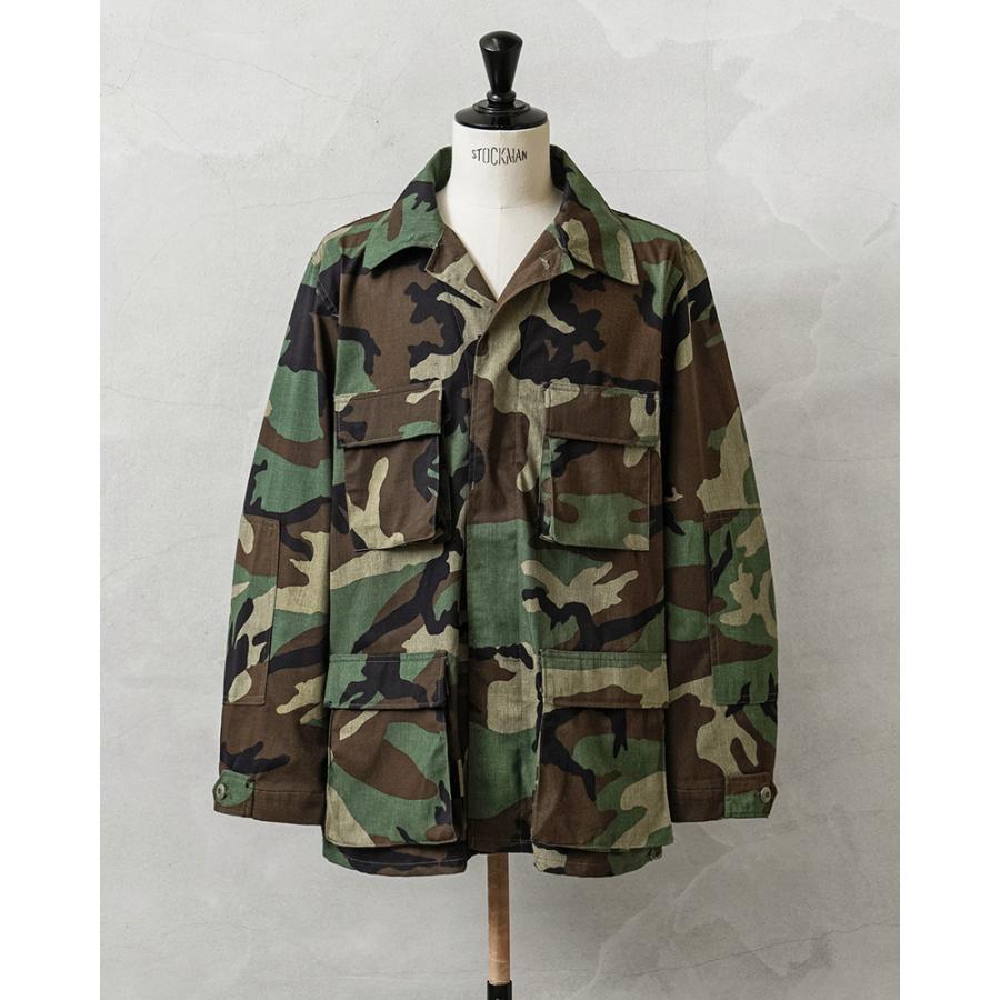 1982年 未使用 デッド 米軍 実物 BDU ジャケット 前期 L-S MILITARY（ミリタリー） 実物 新品 デッドストック 米軍 BDU WOODLAND