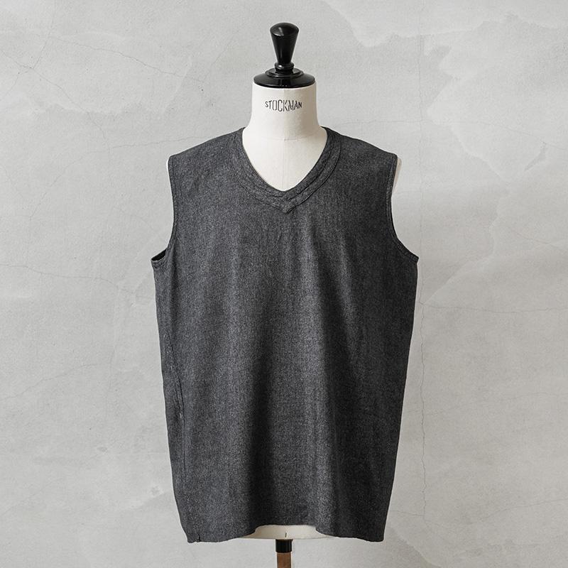 MILITARY 実物 新品 デッドストック フランス軍 リネンベスト