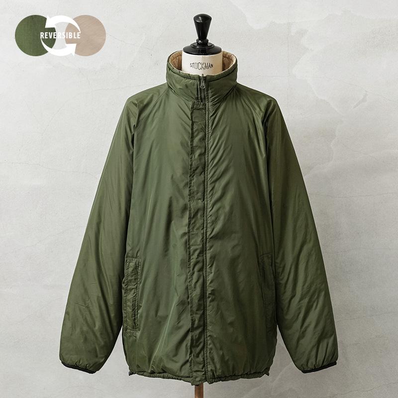 イギリス軍リバーシブルオリーブ/サンドサーマルジャケット（収納袋付）【実物美品】 イギリス軍リバーシブルオリーブ/サンドサーマルジャケット