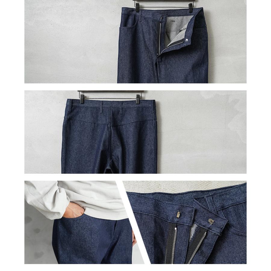 【デッドストック】HAUTE デニムスラックス 46 インディゴ イタリア製 MILITARY（ミリタリー） 実物 新品 デッドストック イタリア軍 デニム