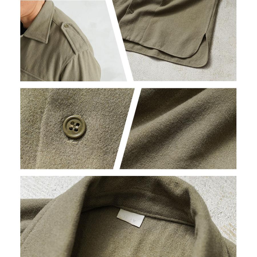 MILITARY（ミリタリー） 実物 USED イタリア軍 ウール フランネル