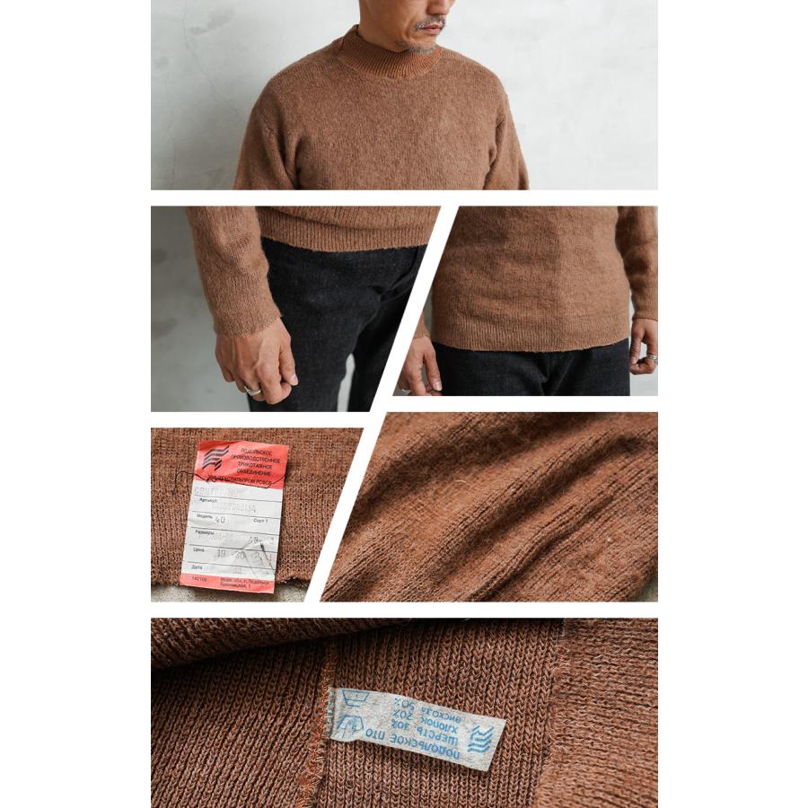 実物 新品 デッドストック ロシア軍（旧ソ連軍） モックネック ウール