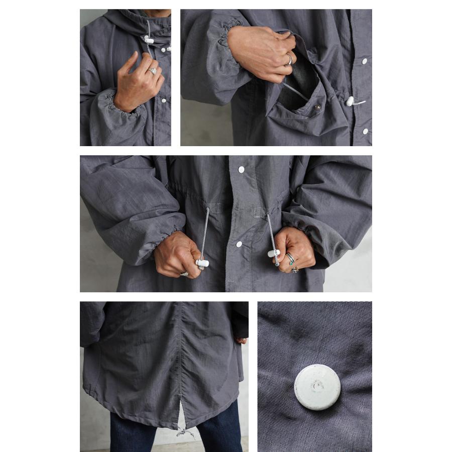 MILITARY（ミリタリー） 実物 USED 米軍 スノーカモ モッズコート GRAY