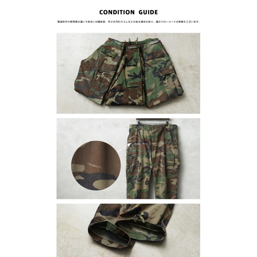 リジェクト 訳あり品 実物 USED 米軍 BDU WOODLAND CAMO カーゴパンツ