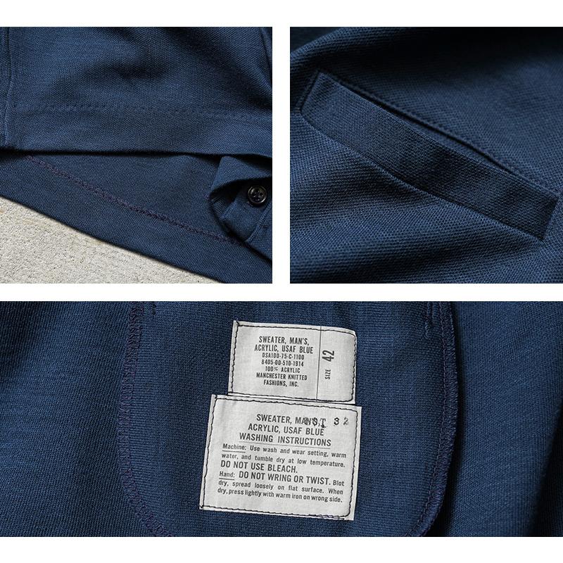 実物 新品 デッドストック 米軍 USAF アクリル カーディガン / U.S.AIR 