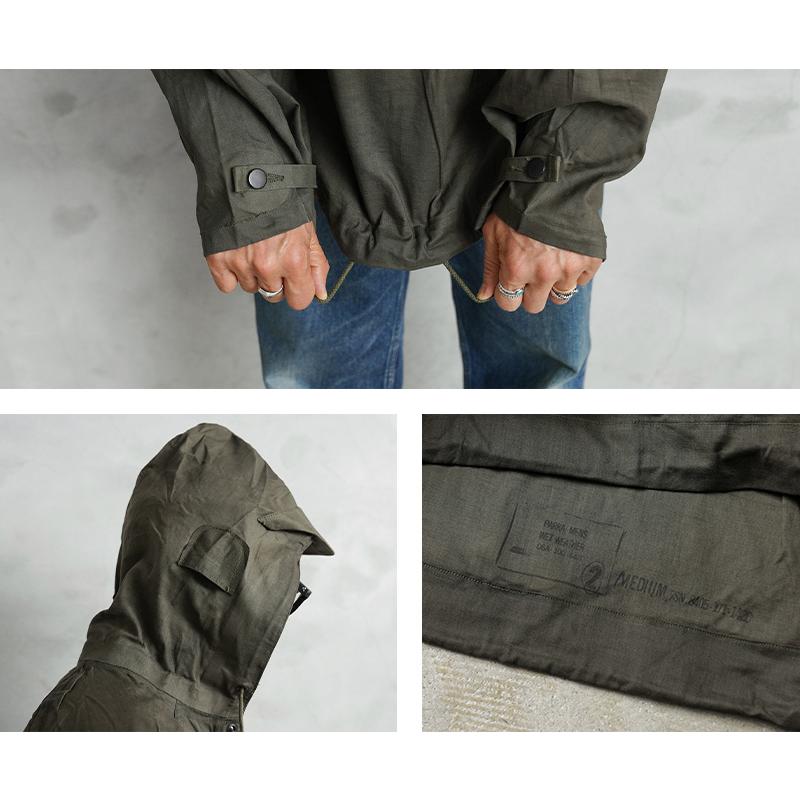 希少 実物 新品 デッドストック 米軍 60’s U.S.NAVY WET WEATHER PARKA（ウェットウェザーパーカー）ビンテージ ミリタリー 軍物【クーポン対象外】【T】の画像