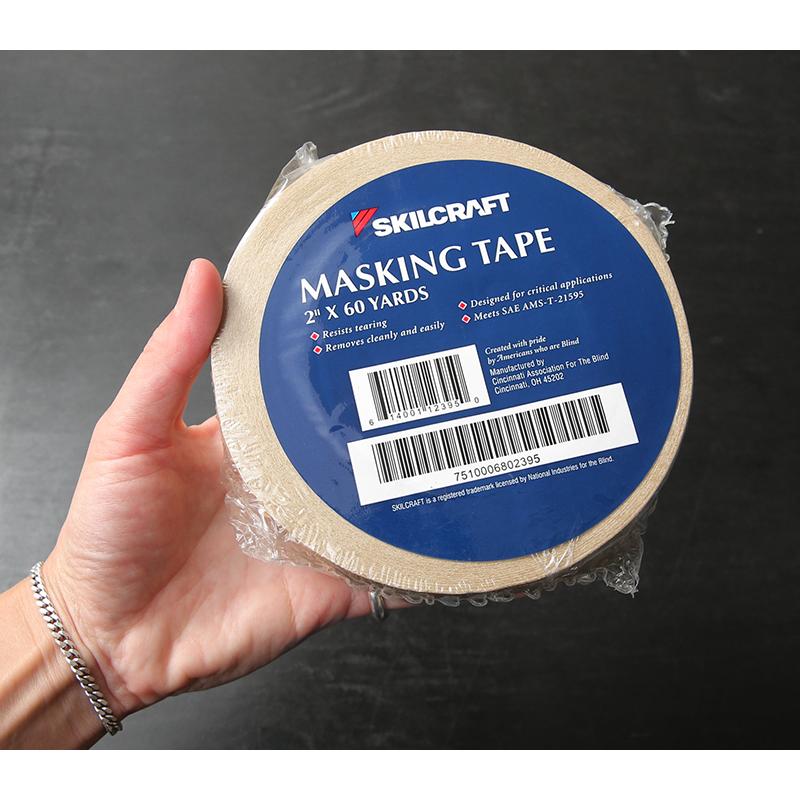 実物 新品 デッドストック 米軍 SKILCRAFT社製 Crepe Backing 