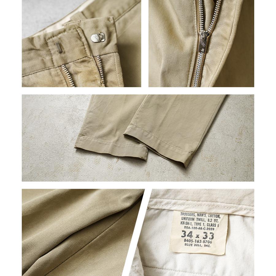 90s〜 usnavy トラウザーズパンツ　チノパン　ブラック 実物 USED 米軍 60〜70's チノトラウザーズ ウエストホック
