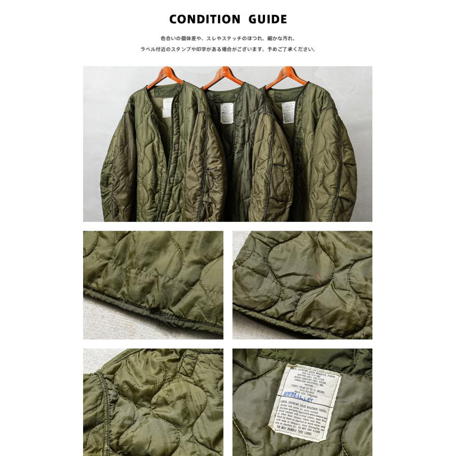 実物 USED 米軍 M-65 モッズコート用ライナー ノンリップ【クーポン